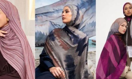 OOTD Hari Raya Makin Glamor Dengan Pilihan Pashmina Elegan