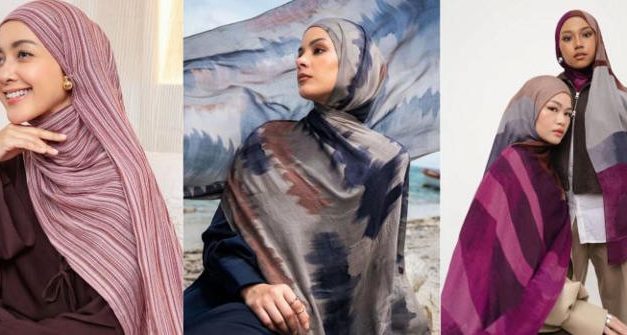 OOTD Hari Raya Makin Glamor Dengan Pilihan Pashmina Elegan